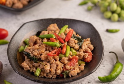 Фото шага рецепта Хинкали с растительным мясом 174530 шаг 1  