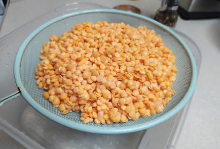 Фото шага рецепта Хлеб из чечевицы 190913 шаг 2  