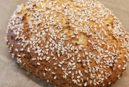 Фото шага рецепта Хлеб из миндальной муки и творога 174156 шаг 11