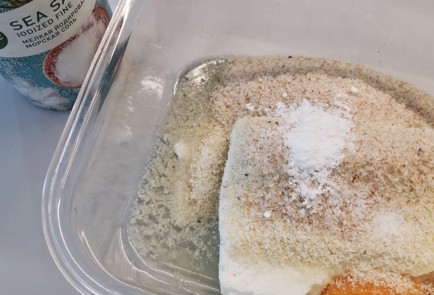 Фото шага рецепта Хлеб из миндальной муки и творога 174156 шаг 6