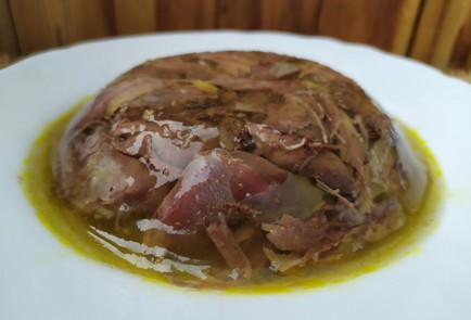 Фото шага рецепта Холодец из домашней птицы 189074 шаг 10  