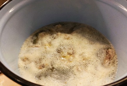 Фото шага рецепта Холодец из курицы 188082 шаг 6  