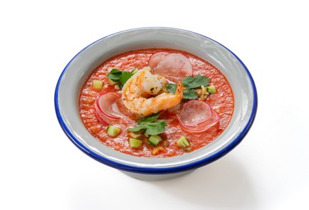 Фото шага рецепта Холодный суп с чечевицей орехами и редиской 175582 шаг 11  