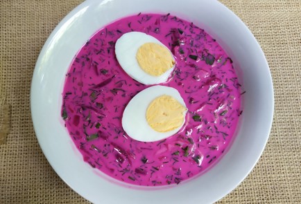 Фото шага рецепта Холодный свекольный суп 189495 шаг 10  