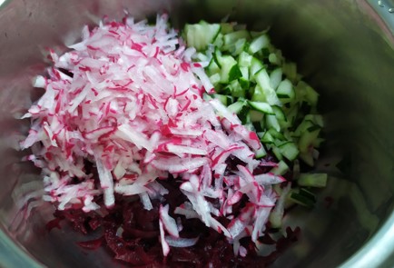 Фото шага рецепта Холодный свекольный суп 189495 шаг 4  