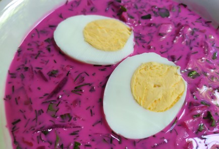 Фото шага рецепта Холодный свекольный суп 189495 шаг 9  