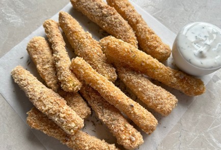 Фото шага рецепта Хрустящие палочки из кабачка в духовке 174082 шаг 13  