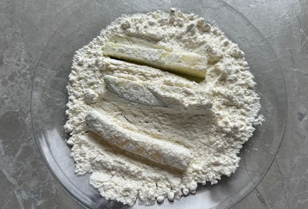 Фото шага рецепта Хрустящие палочки из кабачка в духовке 174082 шаг 8  