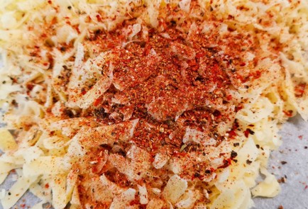 Фото шага рецепта Хрустящие сырные кетоломтики 152770 шаг 4  