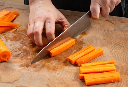 Фото шага рецепта Хумус из чечевицы с запеченным перцем кабачковой икрой и тахини 175584 шаг 8  