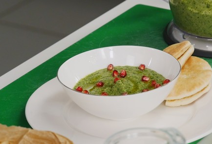 Фото шага рецепта Хумус со шпинатом 91560 шаг 3  