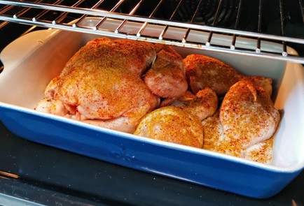 Фото шага рецепта Имбирнопряная курица запеченная на соли 152584 шаг 7  