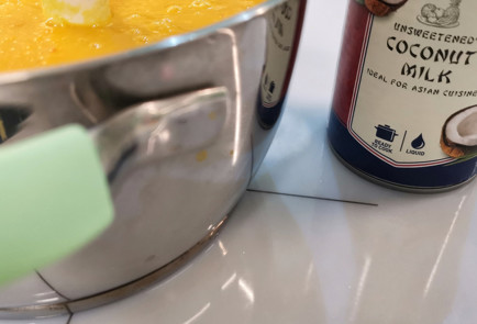 Фото шага рецепта Имбирный тыквенный суп на кокосовом молоке 151780 шаг 12  