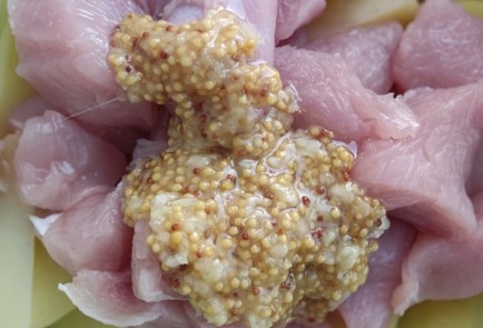 Фото шага рецепта Индейка с картофелем и грибами в духовке 173494 шаг 10  