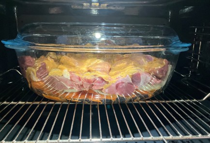 Фото шага рецепта Индейка с нутовой мукой и овощами 175476 шаг 12  