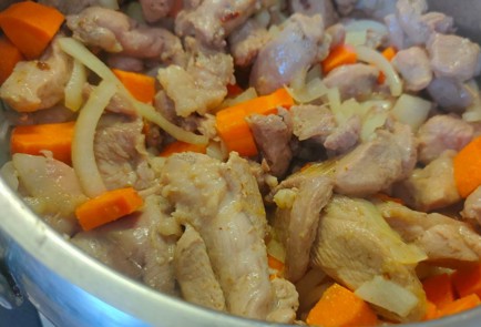 Фото шага рецепта Индейка тушенная с картофелем и морковью 189450 шаг 12  