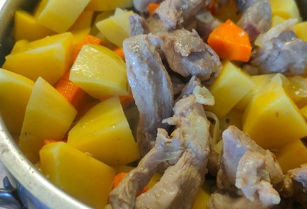 Фото шага рецепта Индейка тушенная с картофелем и морковью 189450 шаг 15  