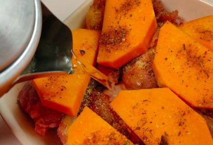 Фото шага рецепта Индейка тушеная с тыквой 188648 шаг 11  