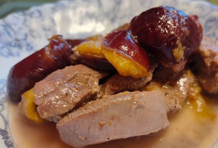 Фото шага рецепта Индейка тушенная со сливами 187263 шаг 12  