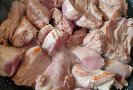 Фото шага рецепта Индейка тушенная со сливами 187263 шаг 4  