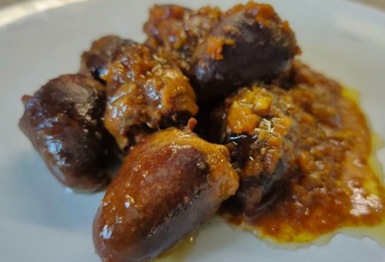 Фото шага рецепта Индюшачьи сердечки в апельсиновосоевом соусе 189421 шаг 14  