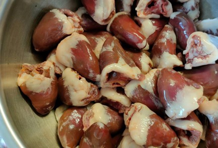 Фото шага рецепта Индюшачьи сердечки в апельсиновосоевом соусе 189421 шаг 3  