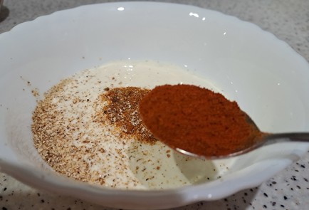 Фото шага рецепта Индюшиное крыло с зеленым яблоком в духовке 188554 шаг 4