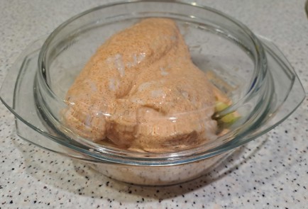 Фото шага рецепта Индюшиное крыло с зеленым яблоком в духовке 188554 шаг 8