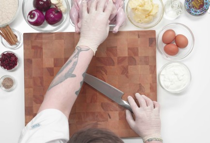 Фото шага рецепта Иранский плов тачин 188912 шаг 1