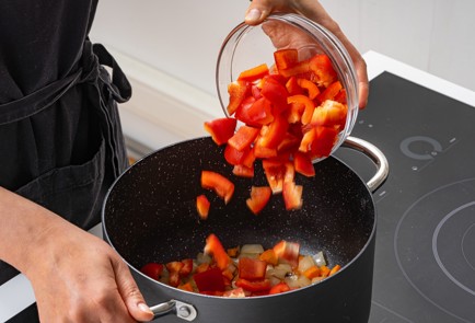 Фото шага рецепта Израильский суп из перца и чечевицы 176343 шаг 6  