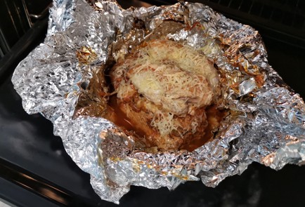 Фото шага рецепта Жареное филе индейки с сыром 153024 шаг 11  