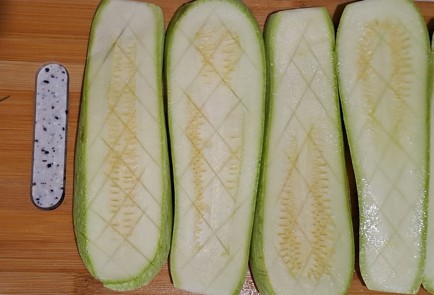 Фото шага рецепта Кабачки с сыром запеченные в духовке 186480 шаг 3  