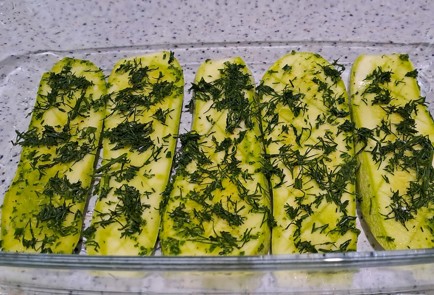 Фото шага рецепта Кабачки с сыром запеченные в духовке 186480 шаг 6  