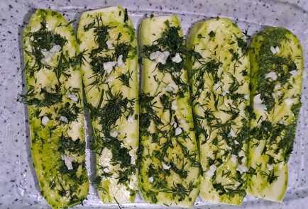 Фото шага рецепта Кабачки с сыром запеченные в духовке 186480 шаг 8  