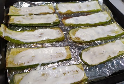 Фото шага рецепта Закуска из кабачков с сыром 190643 шаг 7  