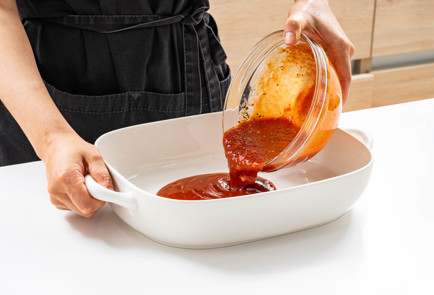 Фото шага рецепта Кабачки в духовке с помидорами 189528 шаг 6  