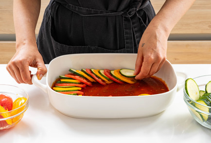 Фото шага рецепта Кабачки в духовке с помидорами 189528 шаг 7  