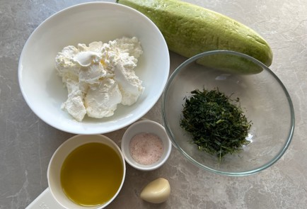 Фото шага рецепта Кабачковые рулетики с творожным сыром 174116 шаг 1  