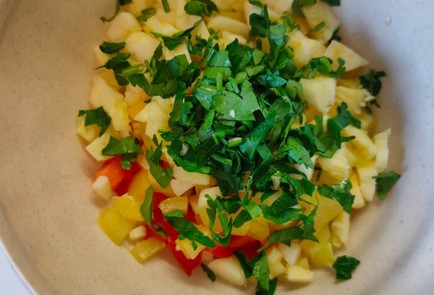 Фото шага рецепта Кабачок запеченный с овощами хамоном и сыром 187073 шаг 11  