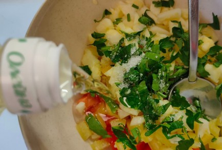 Фото шага рецепта Кабачок запеченный с овощами хамоном и сыром 187073 шаг 13  