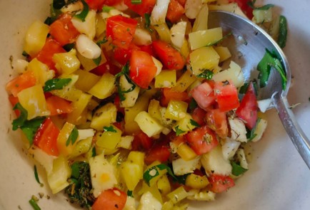 Фото шага рецепта Кабачок запеченный с овощами хамоном и сыром 187073 шаг 15  