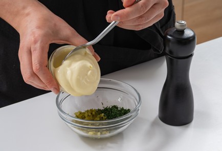 Фото шага рецепта Канапе с пастрами 175310 шаг 6  