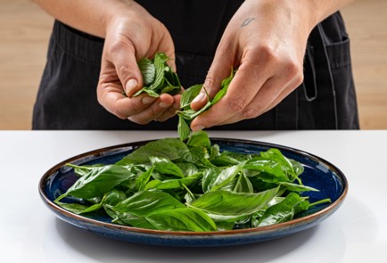 Фото шага рецепта Капрезе со сливами 187033 шаг 5  