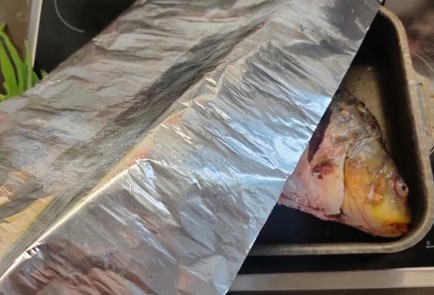 Фото шага рецепта Карп запеченный в духовке 175888 шаг 8  
