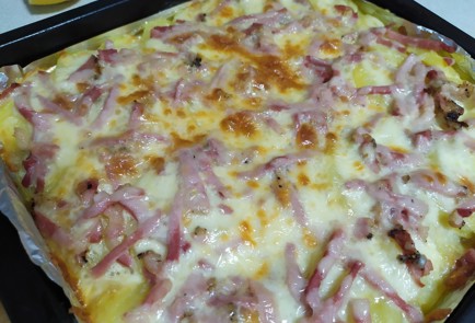 Фото шага рецепта Картофельная запеканка в духовке с бужениной 189743 шаг 9