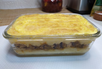 Фото шага рецепта Картофельная запеканка с грибами 190520 шаг 10  