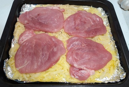 Фото шага рецепта Картофельная запеканка с индейкой 190320 шаг 4  