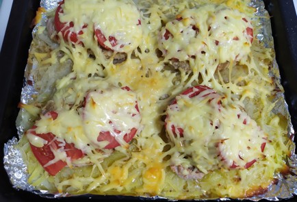 Фото шага рецепта Картофельная запеканка с индейкой 190320 шаг 8  