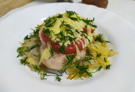 Фото шага рецепта Картофельная запеканка с индейкой 190320 шаг 9  