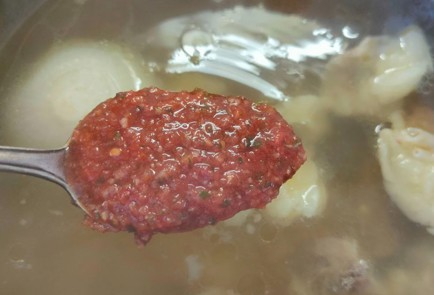 Фото шага рецепта Картофельный суп с рисом на говяжьем бульоне 189949 шаг 15